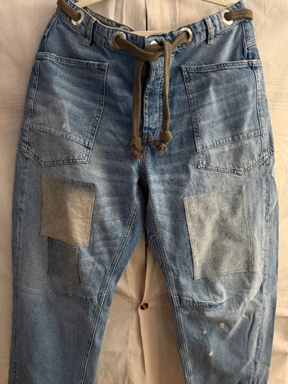 Free People We The Free Moxie Pull-On Barrel Jeans - Picture 6 of 10